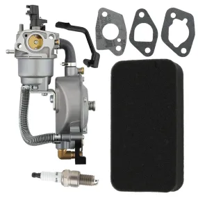 Hipa Dual Fuel Carburetor Conversion Kit for Honda GX160 GX200 Gasoline/LPG 2KW 2.8KW 170F Generator