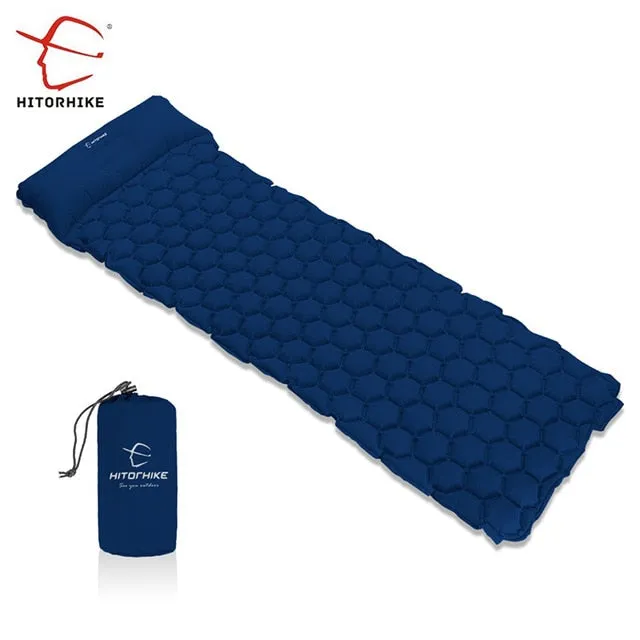 Hitorhike Topselling Inflatable Sleeping Pad Camping Mat With Pillow air mattress Sleeping Cushion inflatable sofa three seasons