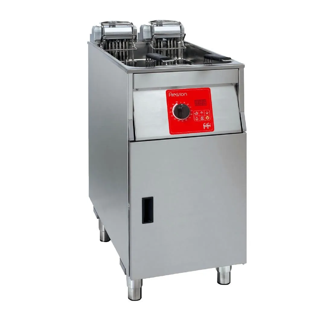 HS032-3PH FriFri Precision 412 Electric Free-Standing Single Tank Fryer 2 Baskets 15kW - Three Phase