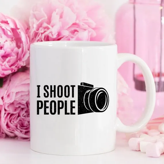 I Shoot People - Photographer's Humor 11oz Ceramic Coffee Mug