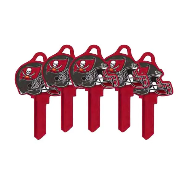 Ilco - NFL TeamKeys - Helmet Edition - Key Blank - Tampa Bay Buccaneers - SC1 (5 Pack)