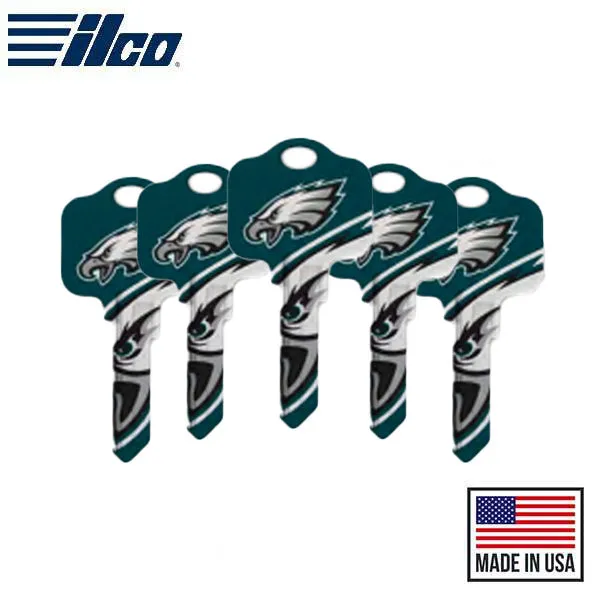 Ilco - NFL TeamKeys - Key Blank - Philadelphia Eagles - KW1 (5 Pack)