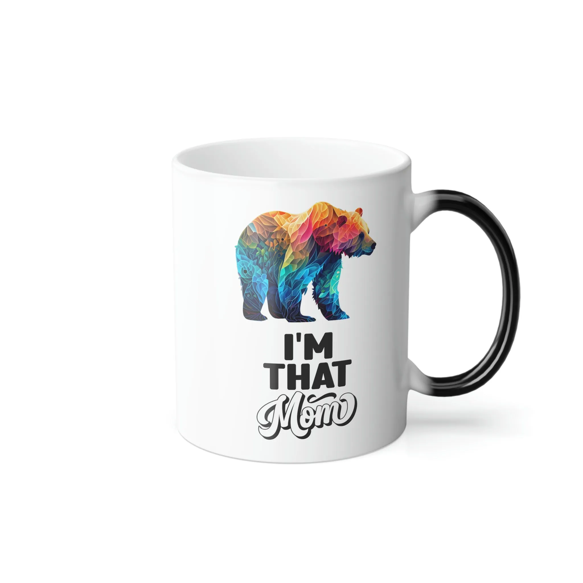 I'm that mom with watercolor bear 11oz Color Morphing Mug