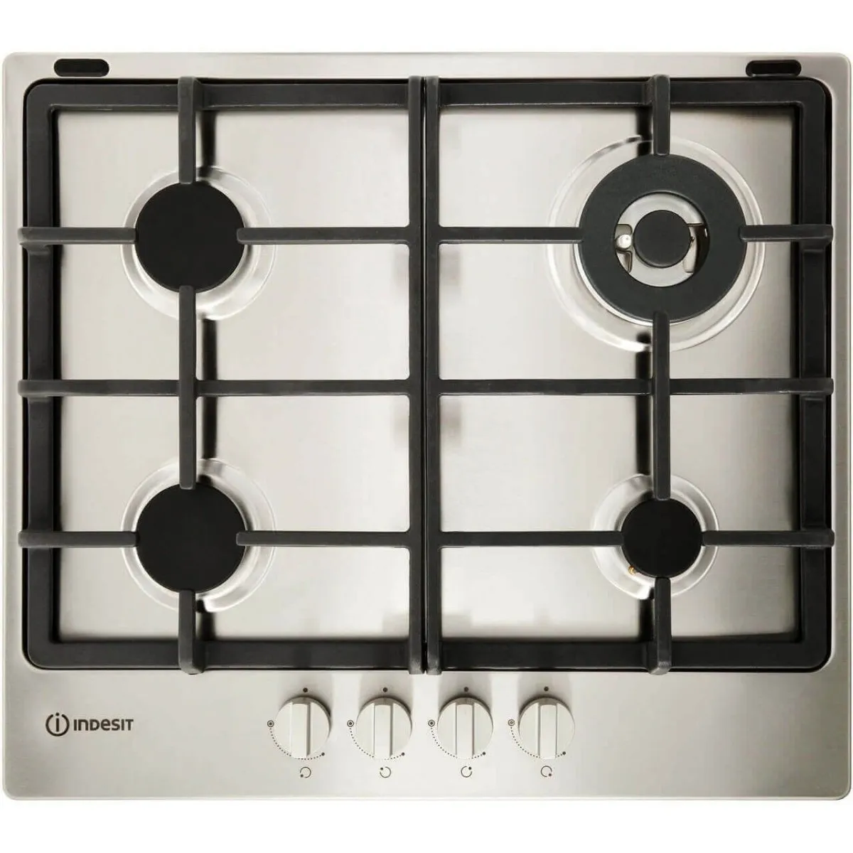 Indesit Aria THP641WIXI 59cm Gas Hob - Stainless Steel