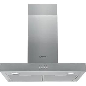 Indesit IHBS65LMX 60cm Flat Cooker Hood - Stainless Steel