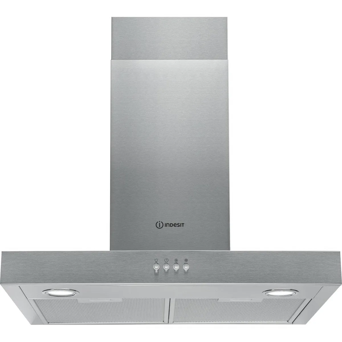 Indesit IHBS65LMX 60cm Flat Cooker Hood - Stainless Steel