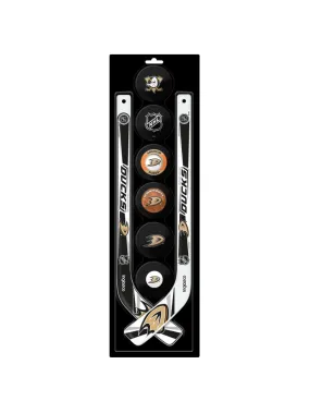 Inglasco NHL Anaheim Ducks 8-Pack Mini Stick & Foam Puck Set