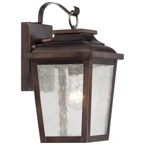 Irvington Manor 12 in. Outdoor Wall Lantern Bronze Finish