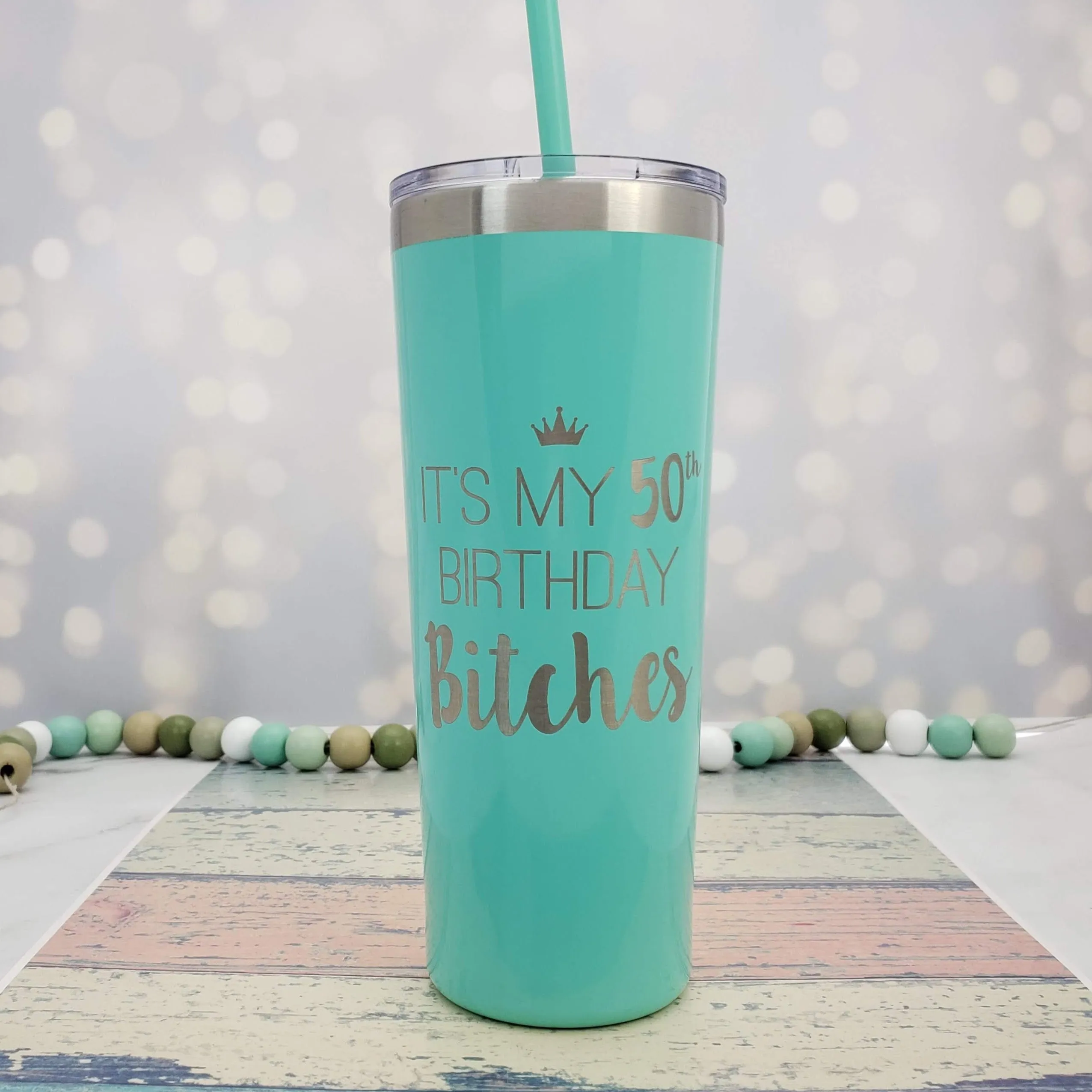 Its My Birthday Bitches Engraved Personalized Name Tumbler