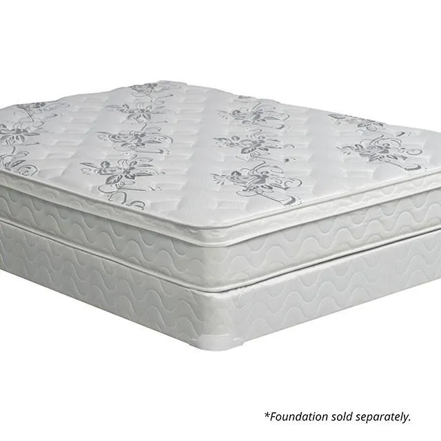 JALEN White 9" Euro Top Mattress, Cal.King