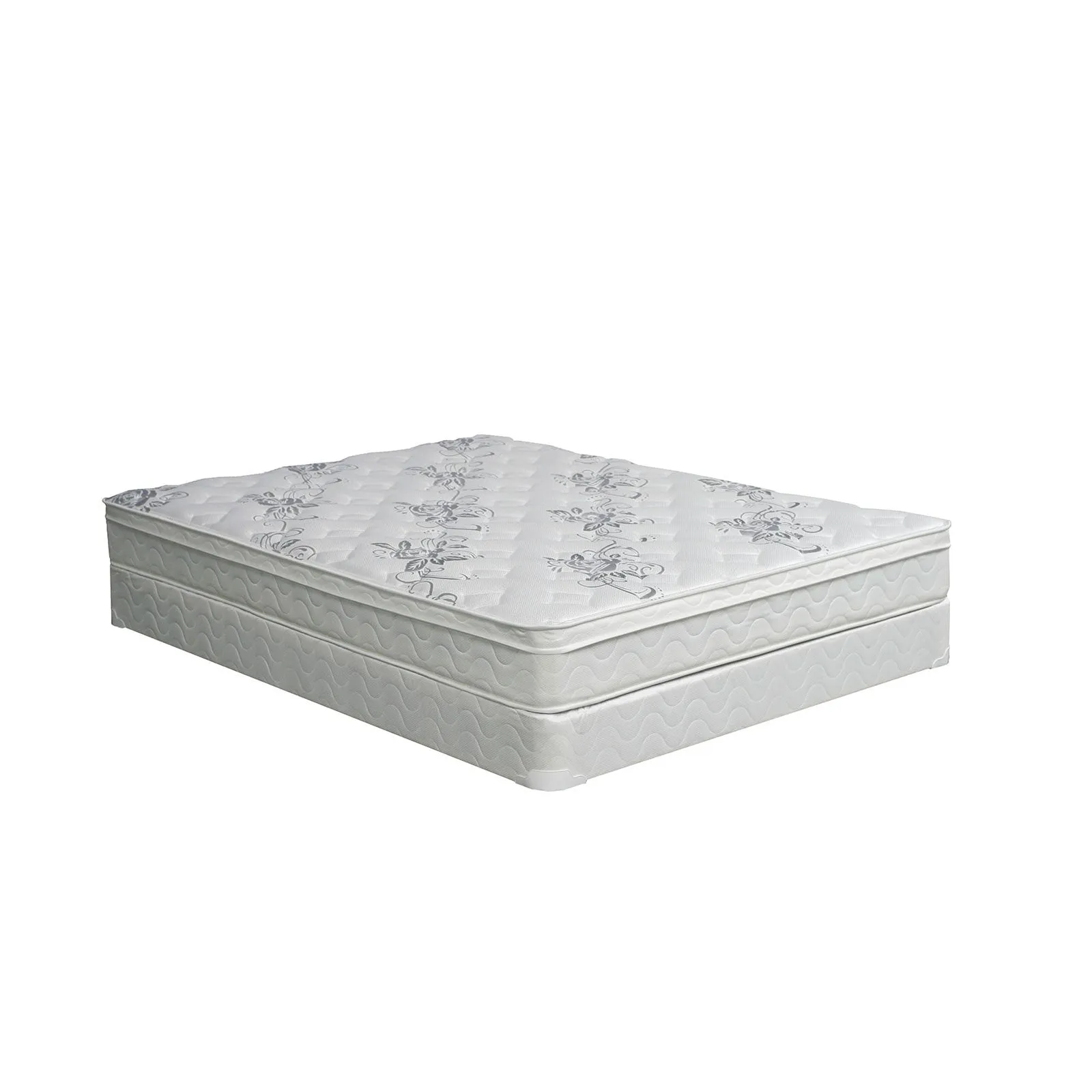 JALEN White 9" Euro Top Mattress, Full