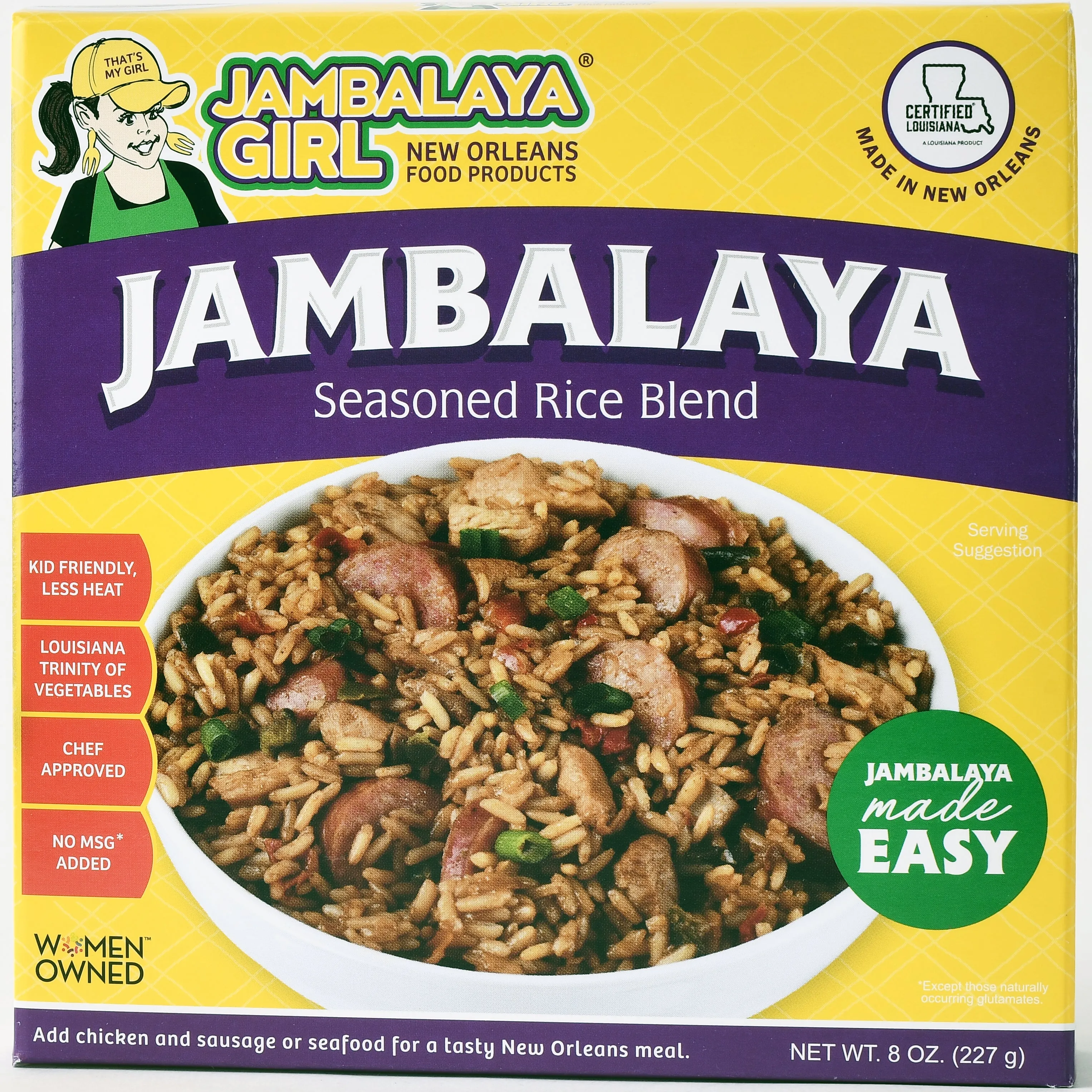 Jambalaya Girl Jambalaya Seasoned Rice Blend, 8 oz