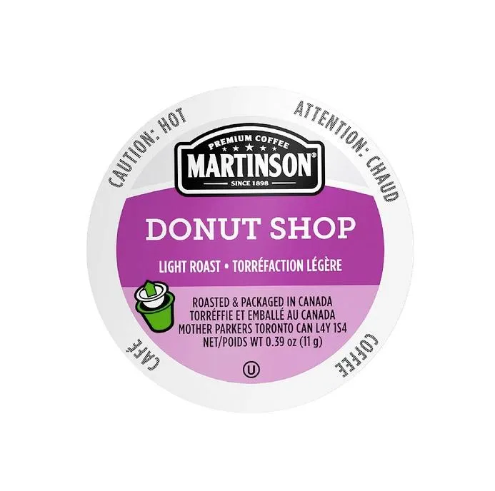 K-CUP/ Capsule Martinson RealCup/ Donut Shop Light Roast, Box of 24