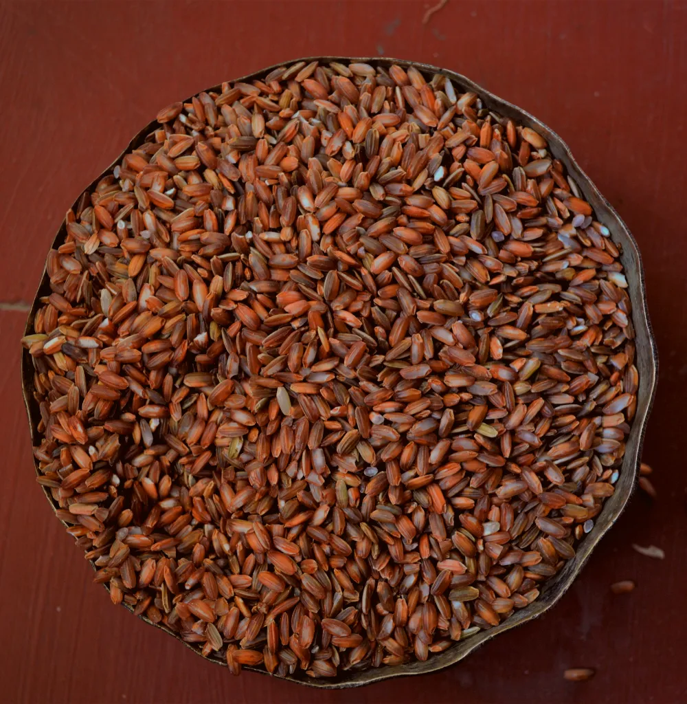 Karunguruvai Red Rice (Unpolished, Parboiled)