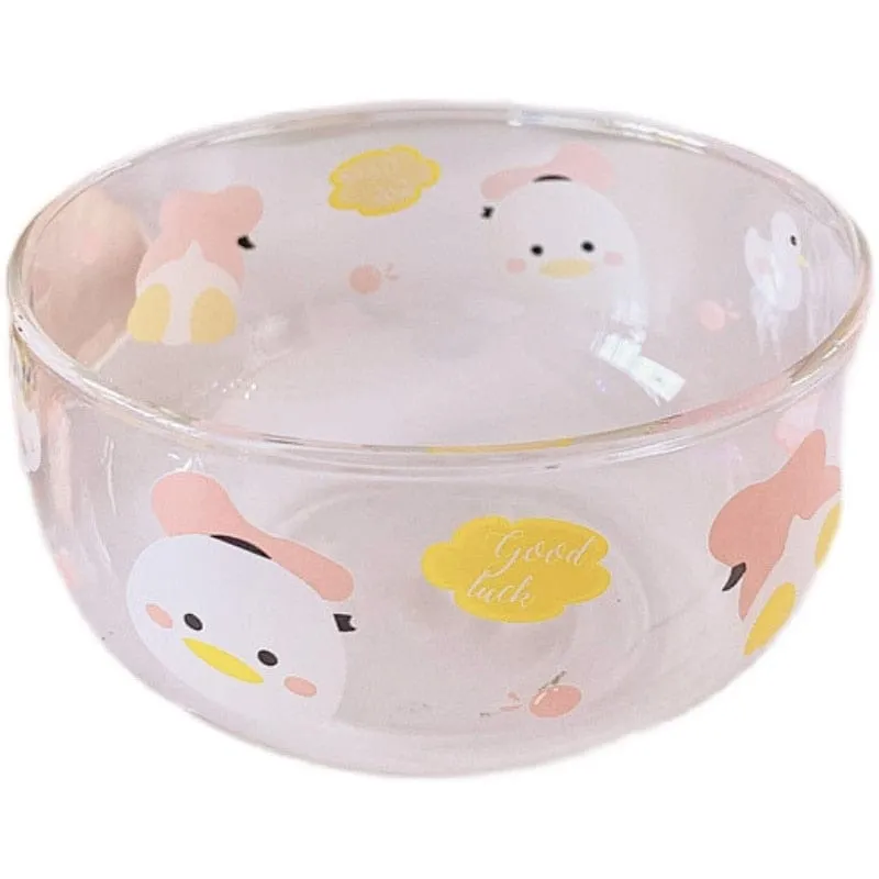 Kawaii Duck Summer Glass Plate / Cup Collection