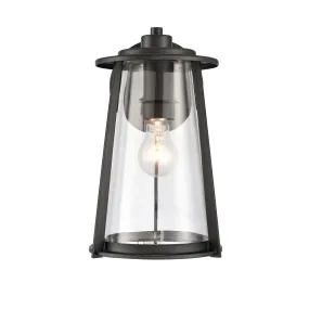 Kennison 1-Light Outdoor Wall Sconce in Matte Black