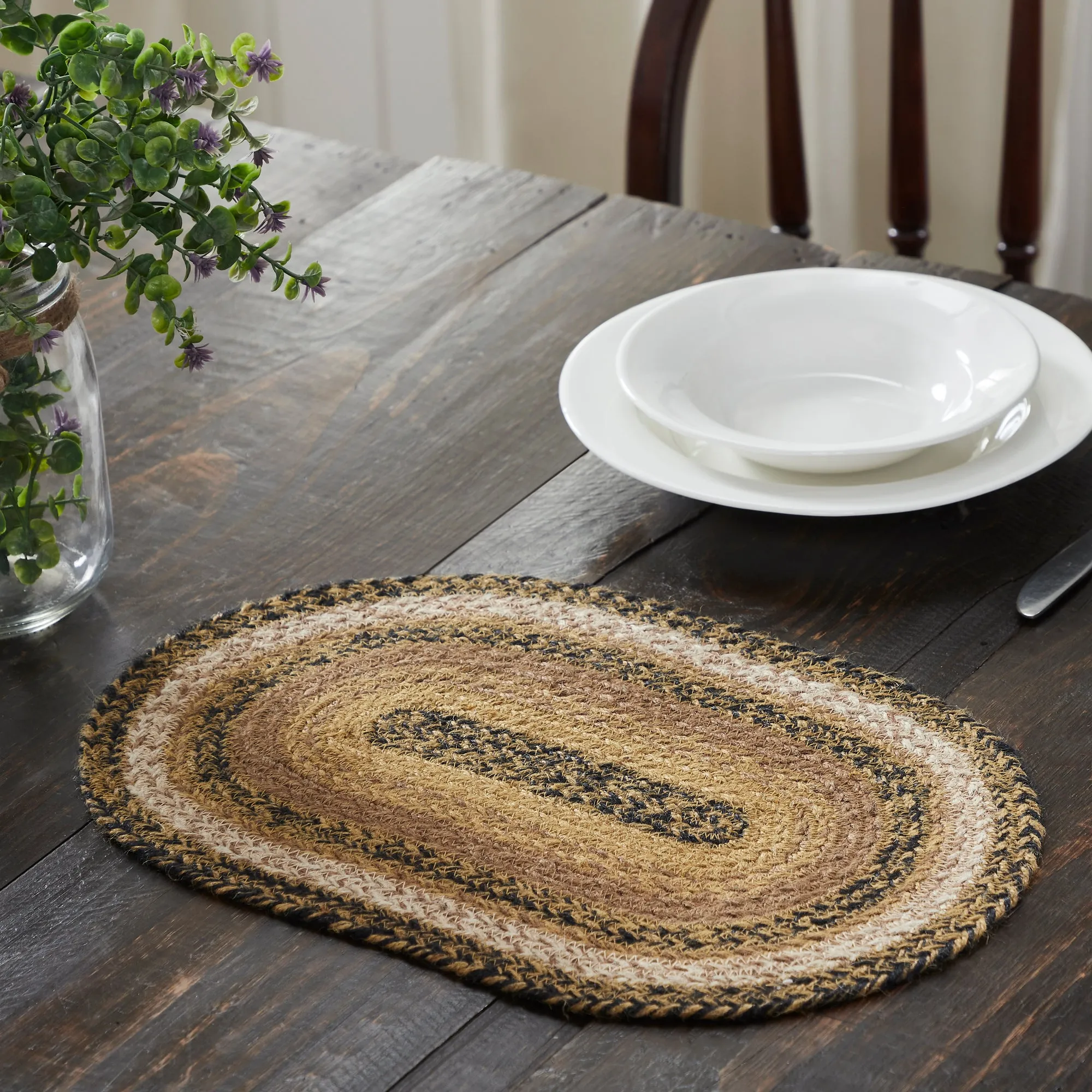 Kettle Grove Jute Oval Placemat 10x15