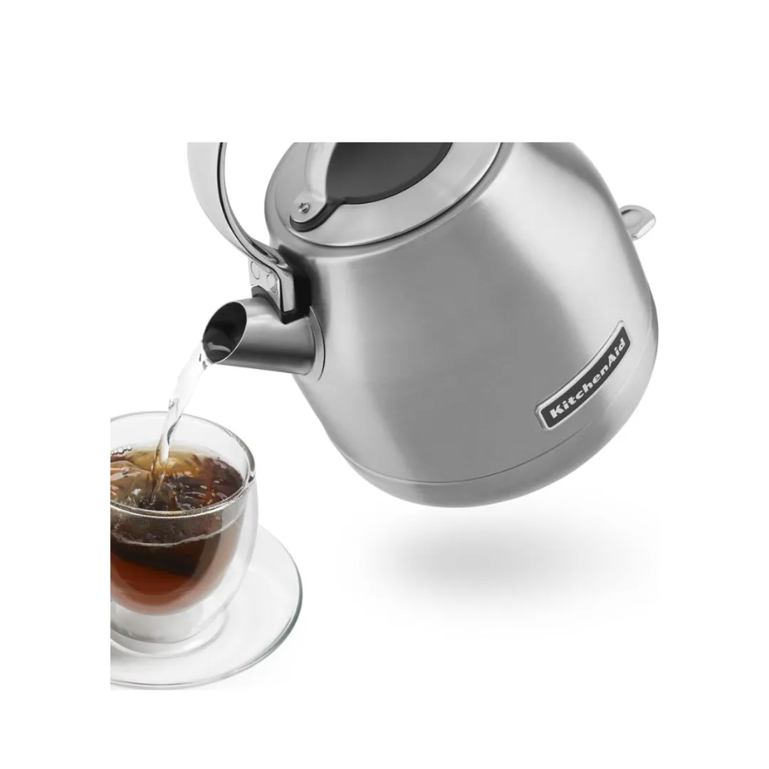 KitchenAid 5KEK1222BSX (Brushed Stainless Steel Cladding) 1.25L Stylish & Compact Design Electric Kettle