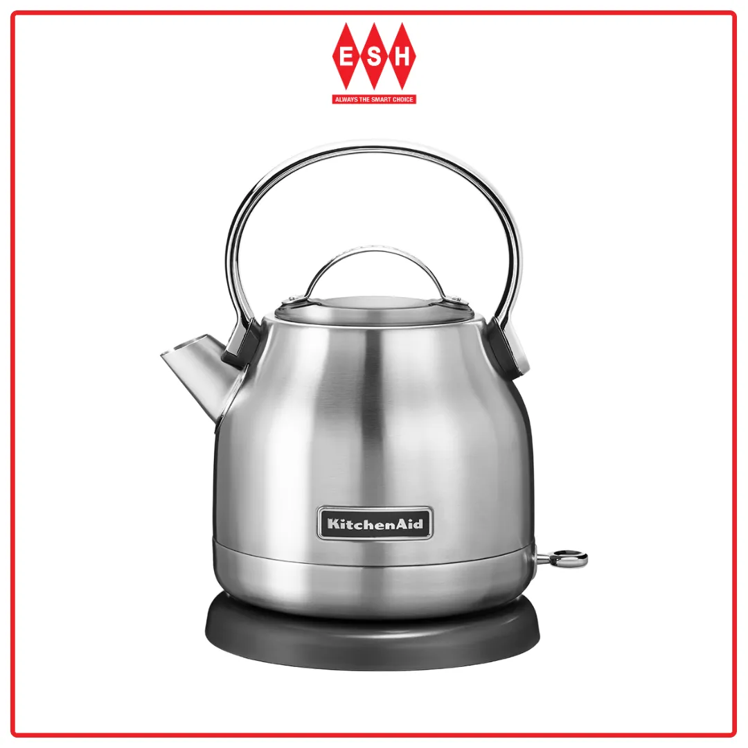 KitchenAid 5KEK1222BSX (Brushed Stainless Steel Cladding) 1.25L Stylish & Compact Design Electric Kettle