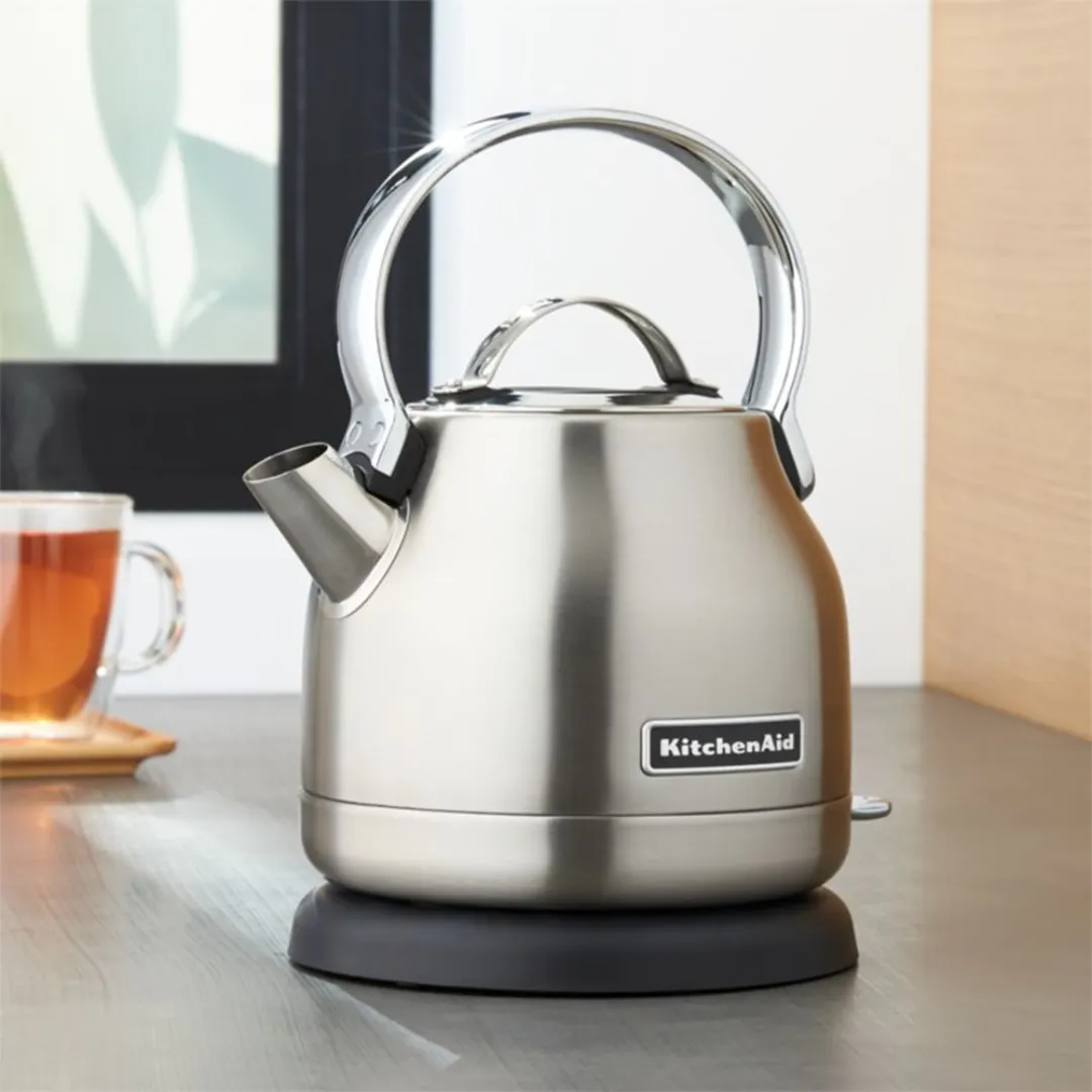 KitchenAid 5KEK1222BSX (Brushed Stainless Steel Cladding) 1.25L Stylish & Compact Design Electric Kettle