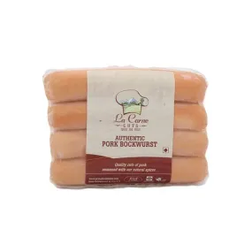 La Carne Authentic Pork Bockwurst Sausages 300g – Premium German Bockwurst