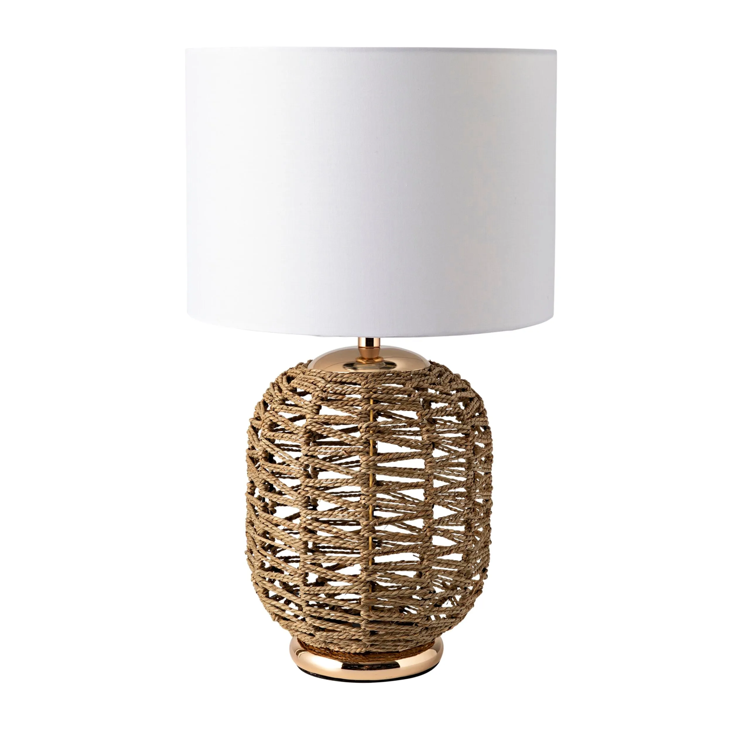 Laural Seagrass Natural/Cream Table Lamp 52x36cm