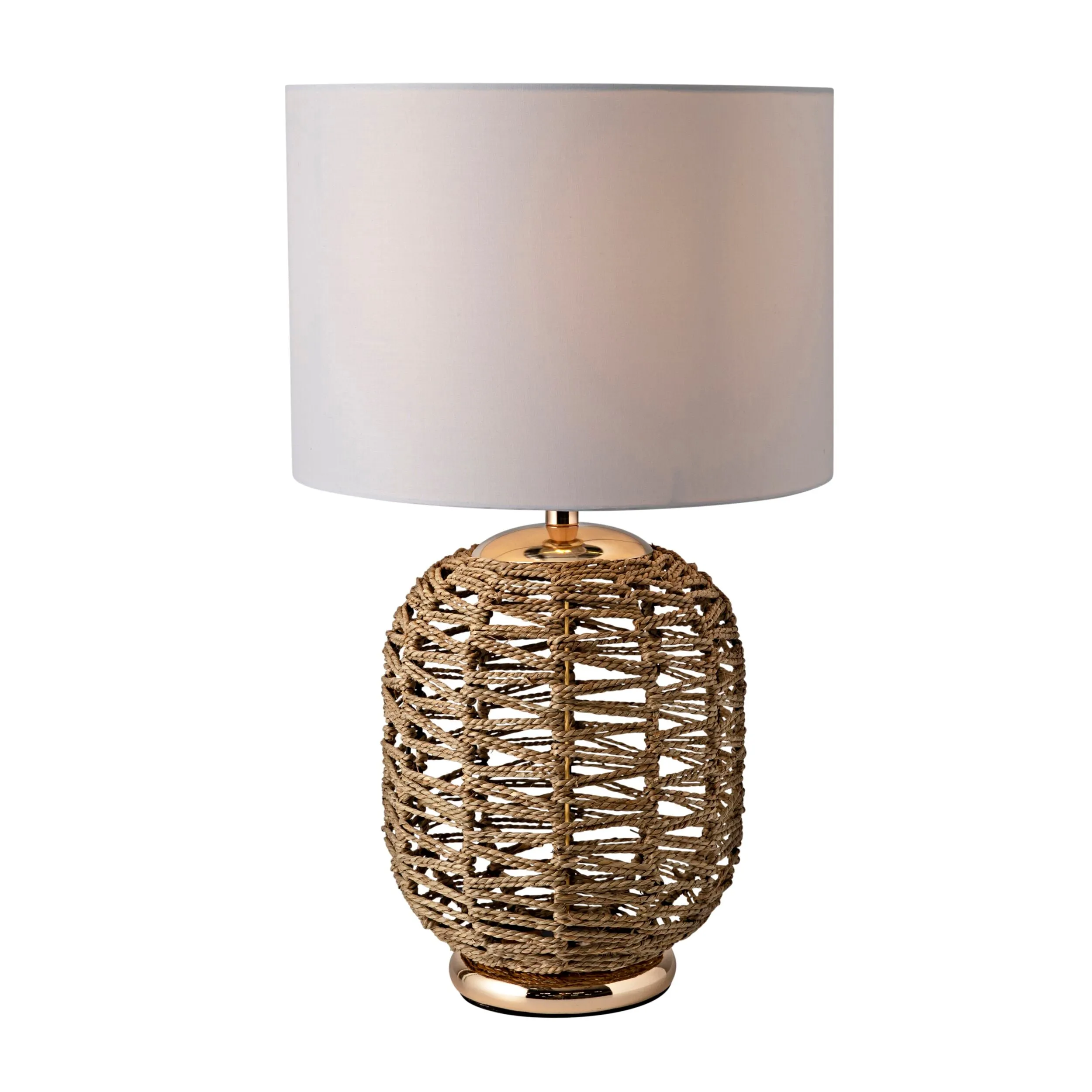 Laural Seagrass Natural/Cream Table Lamp 52x36cm