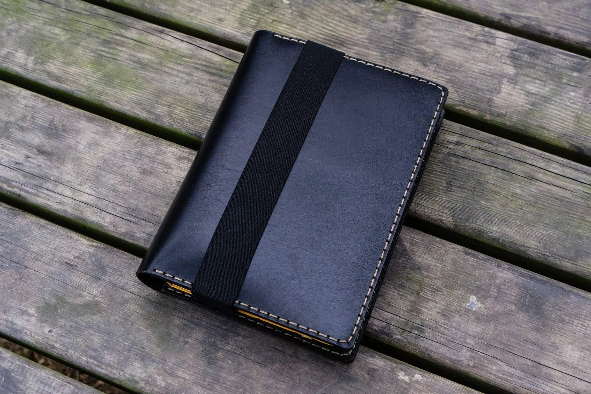 Leather Rhodia A5 Notebook & iPad Mini Cover - Black