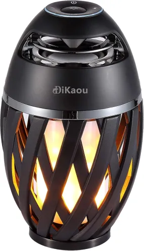 LED Flame Table Lamp with Bluetooth Speaker – Rechargeable Ambience Lantern for Patio & Home Decor, Perfect Gift for All Ages