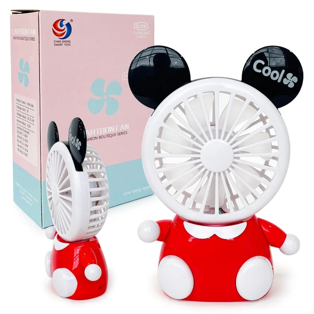 LED Mini Stand Rechargeable USB Fan 409 (6 units)