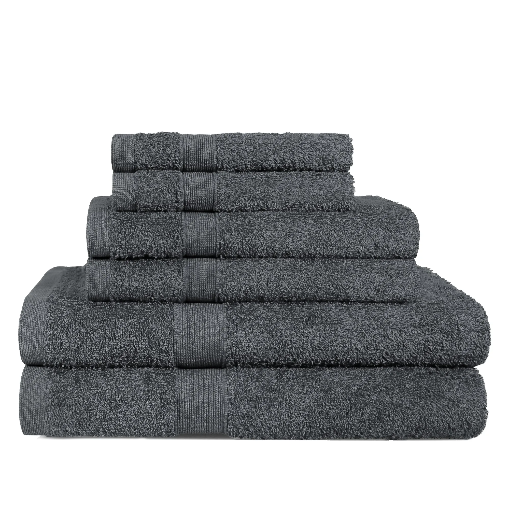 Linenova Cotton Bath Towel 6 Piece Pack