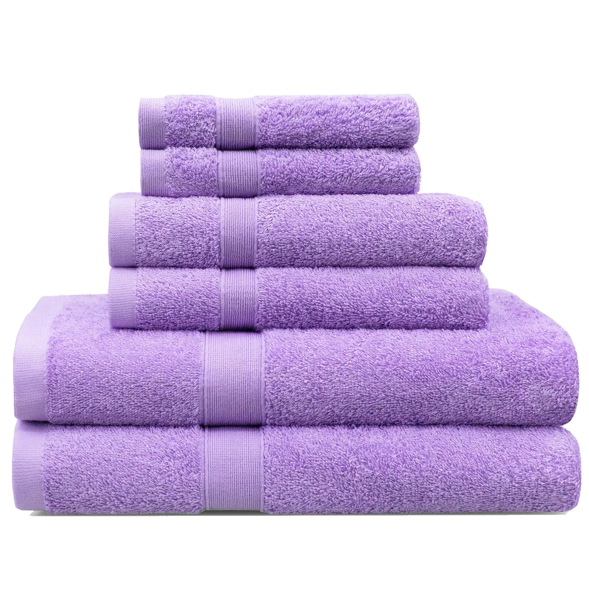 Linenova Cotton Bath Towel 6 Piece Pack