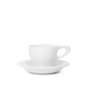 Lino Espresso Cup & Saucer - White (3oz/89ml)