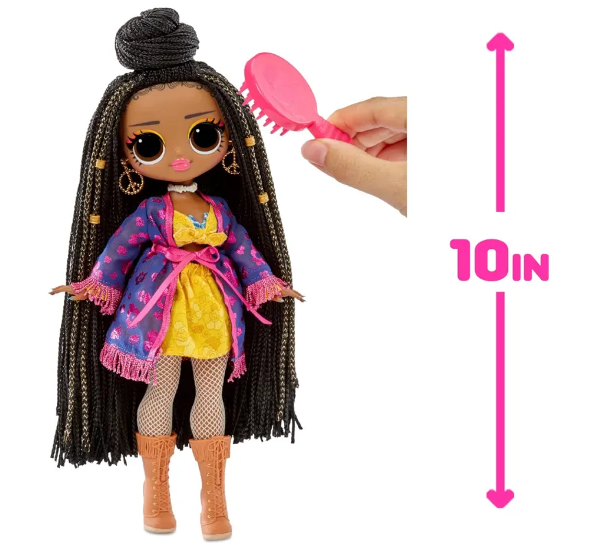 L.O.L. Surprise! OMG World Travel Sunset Fashion Doll with 15 Surprises Including Fashion Outfit, Travel Accessories and Reusable Playset – Great Gift for Girls Ages 4 ,Multicolor,576570