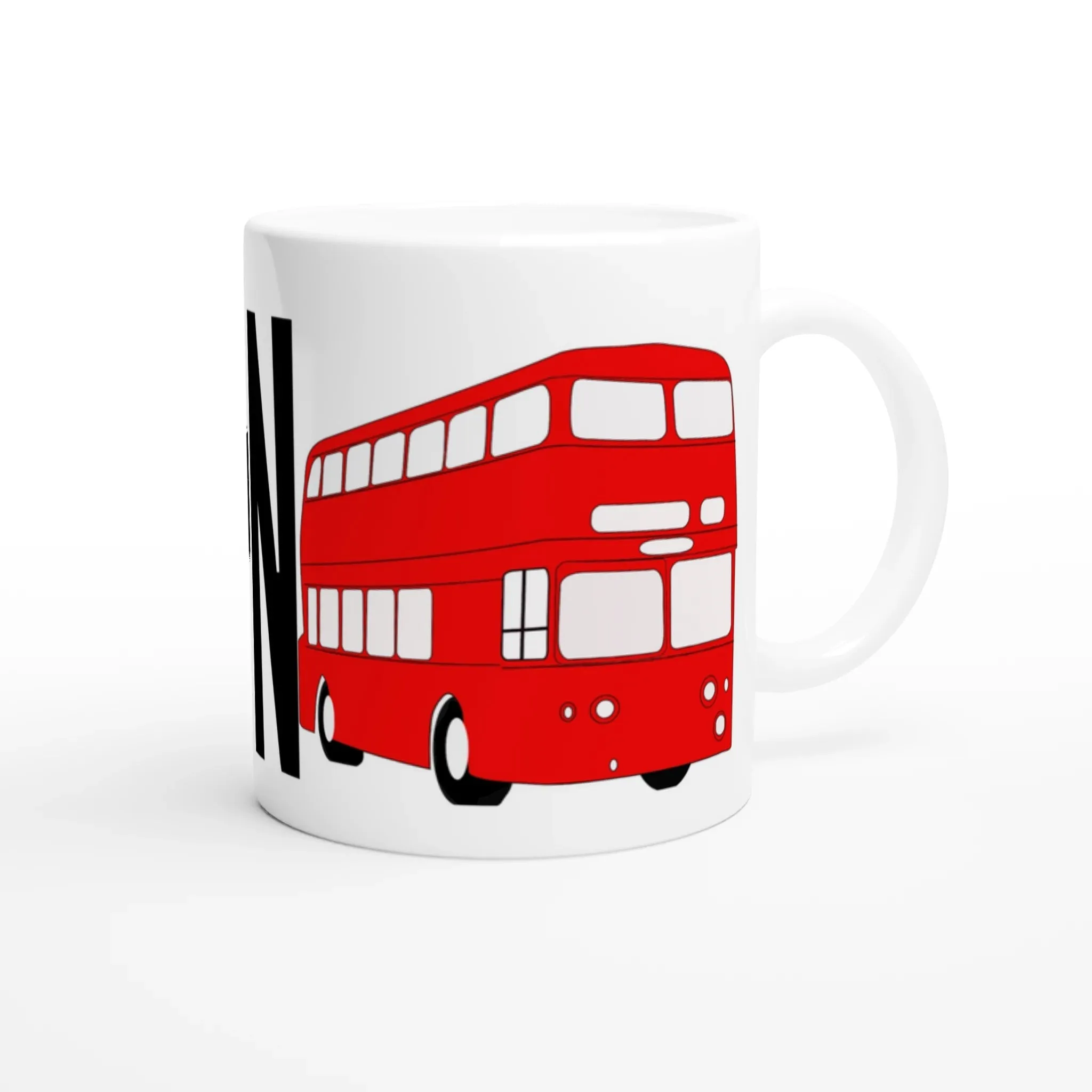 London Icon Mug | Big Ben and Red Bus Design