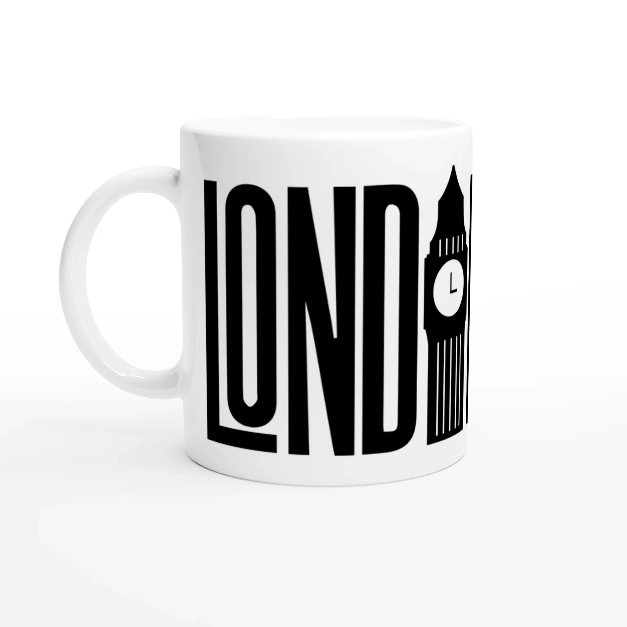 London Icon Mug | Big Ben and Red Bus Design