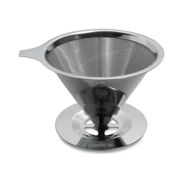 London Sip Stainless Steel Coffee Dripper, 1 - 4 Cups