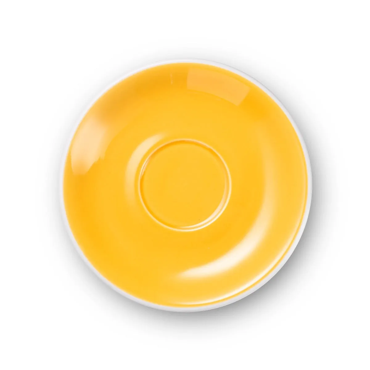 Loveramics Egg Style Cappuccino Cup & Saucer - Yellow (6.7oz/200ml)