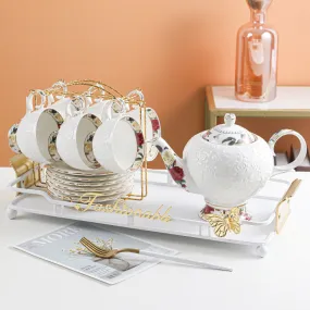 LUXURY FLORAL HIGH TEA SET