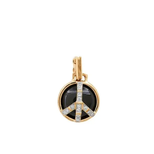 Mini Gemstone Peace Pendant