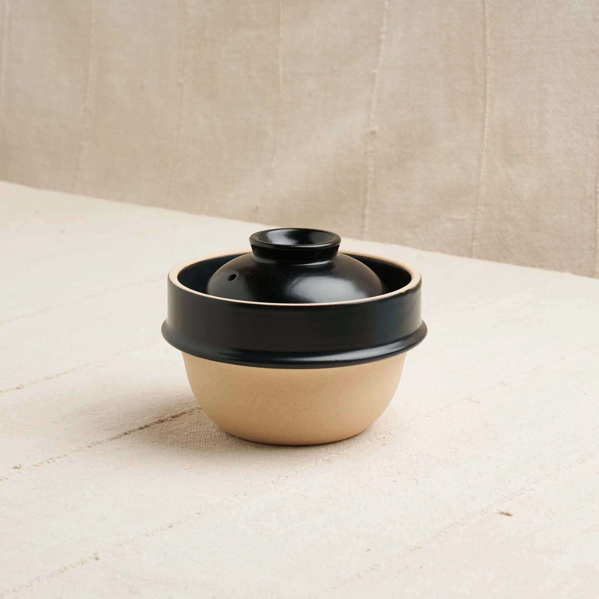 Mini Rice Cooker Donabe, Black