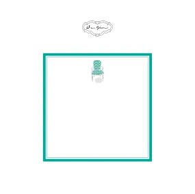 Nance Chair Notepad-Turquoise