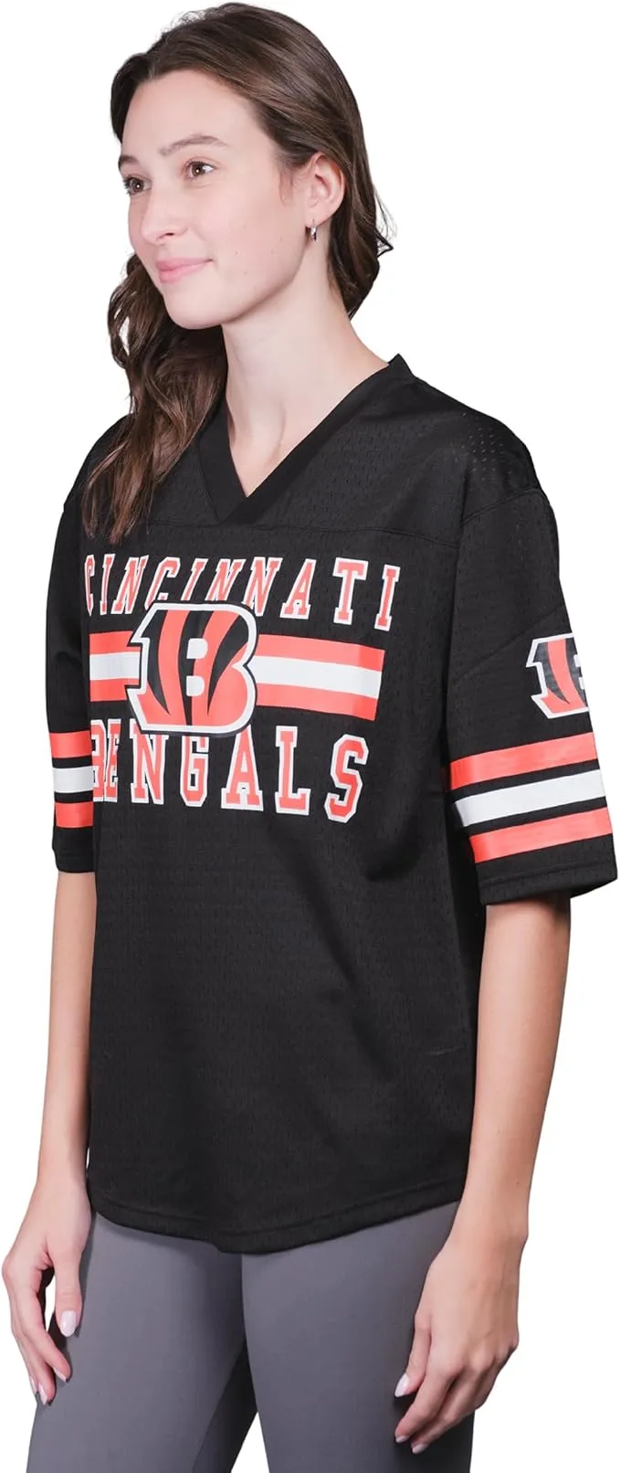 NFL Official Women's Soft Mesh Vintage Gameday Shirt|Cincinnati Bengals