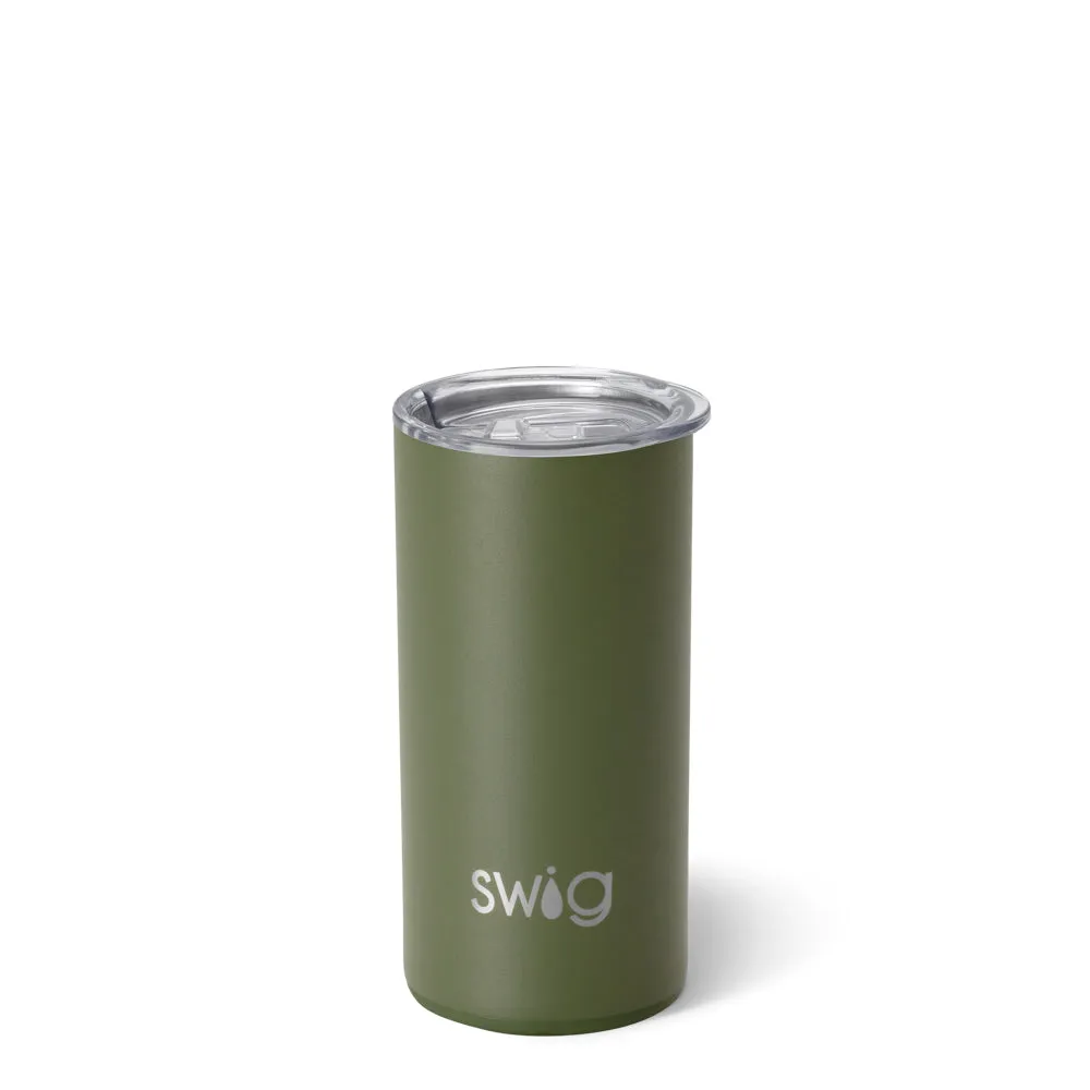 Olive Slim Tumbler 12oz