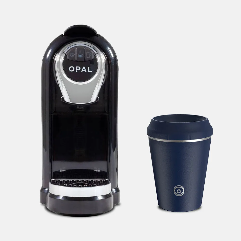 OPAL One and TOPL Flow360° / Stroll Reusable Cup - Navy (8oz) Bundle