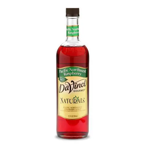 Pacific Northwest Raspberry Natural Single Origin DaVinci Syrup Bottle - 700mL