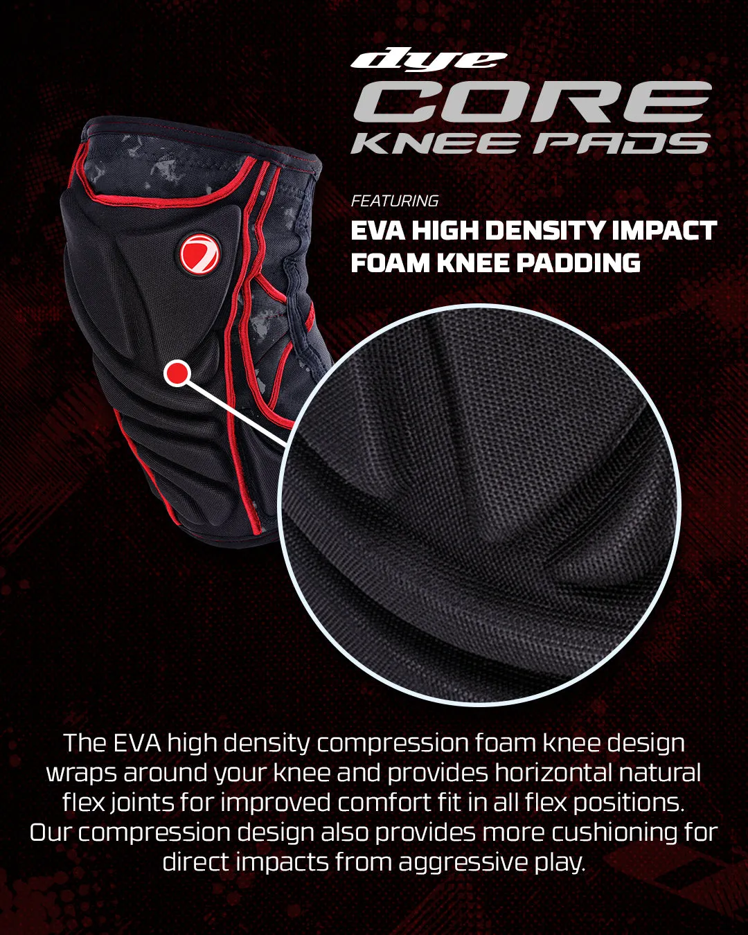 Performance Knee Pads - Dyecam Red