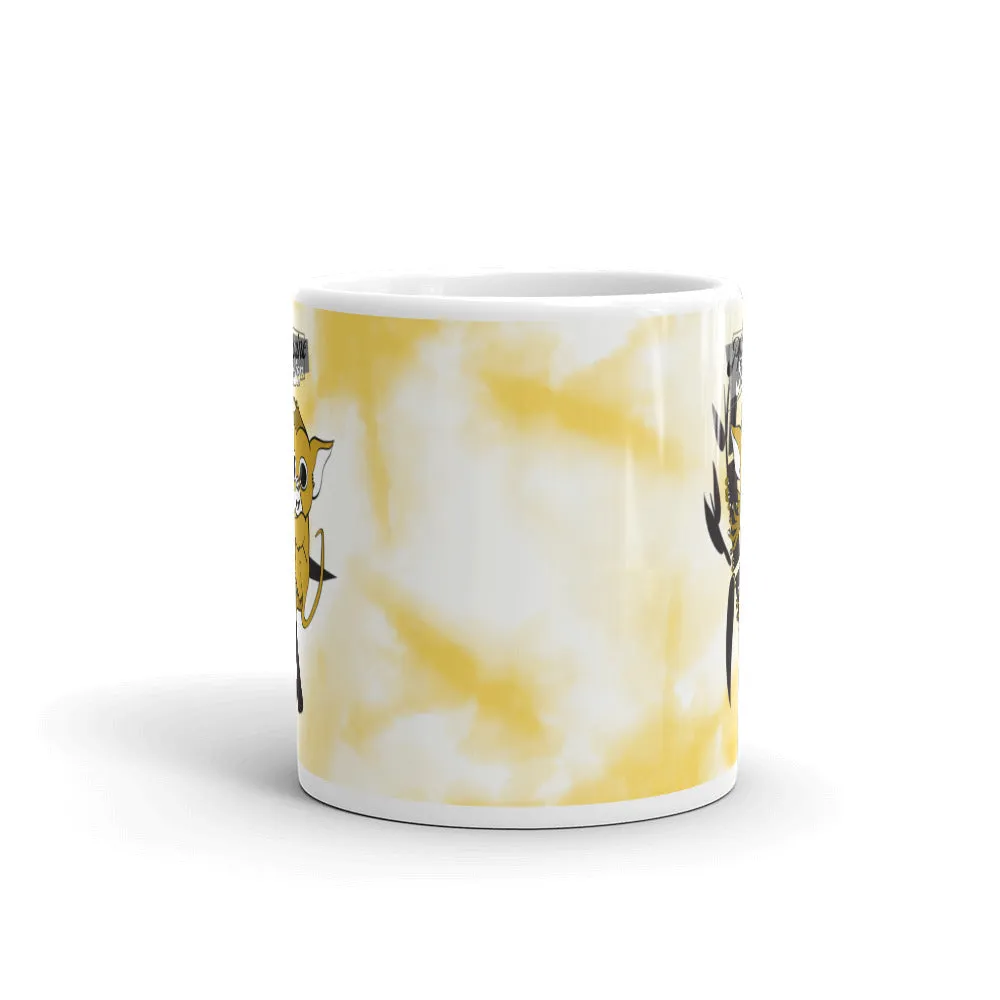 Philippine Tarsier Tye-Die White Glossy Mug