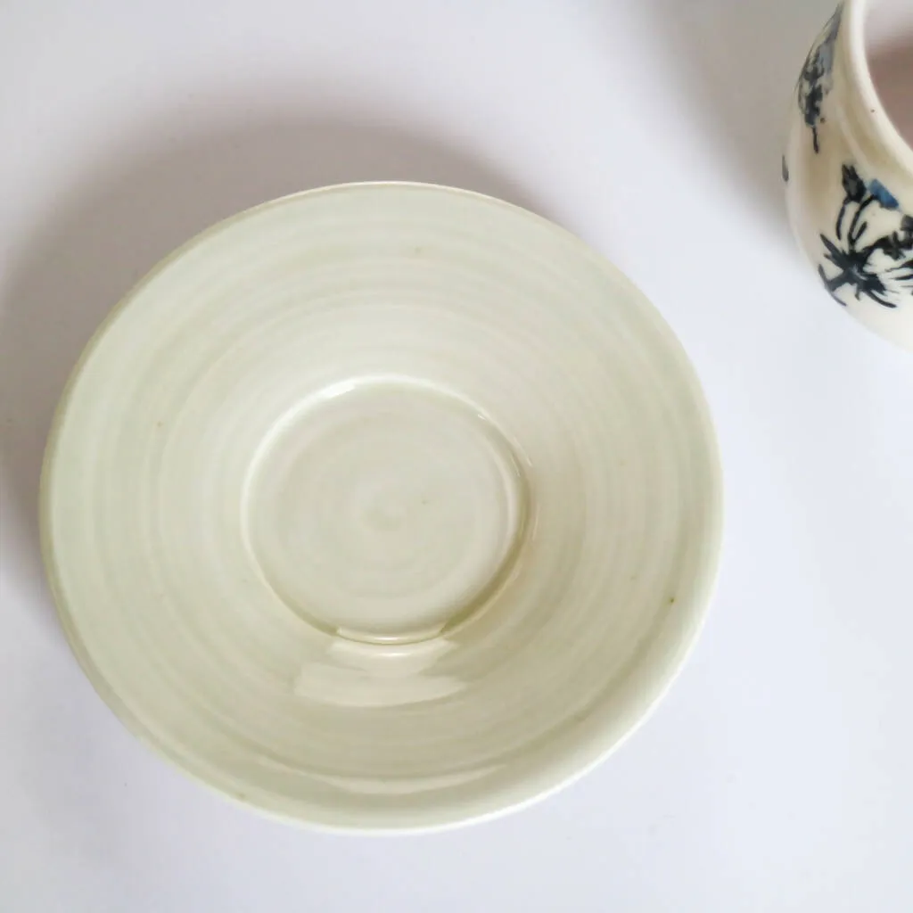 Porcelain Cup and Saucer in Hedgerow Flowers Design