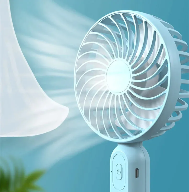 Portable 3 Speed Mini Handheld Fan - Rechargeable